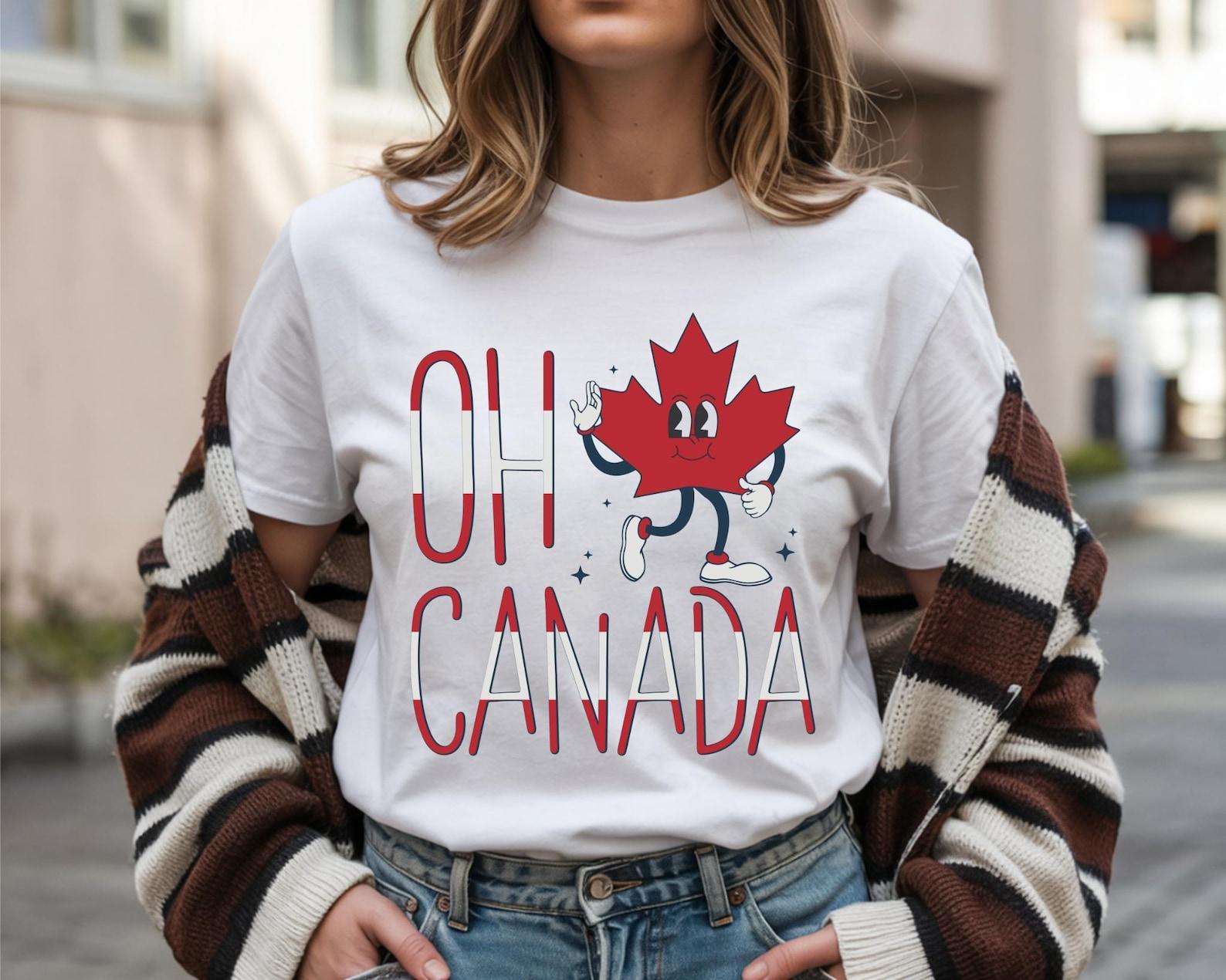Funny Maple Leaf T-Shirt, Canadian Pride Cotton Tee 2XL