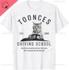 Toonces Driving School Est 1989 The Driving Cat Unisex Unisex Kids Tshirt Print Original Design Gifts T Shir Cotton Tee