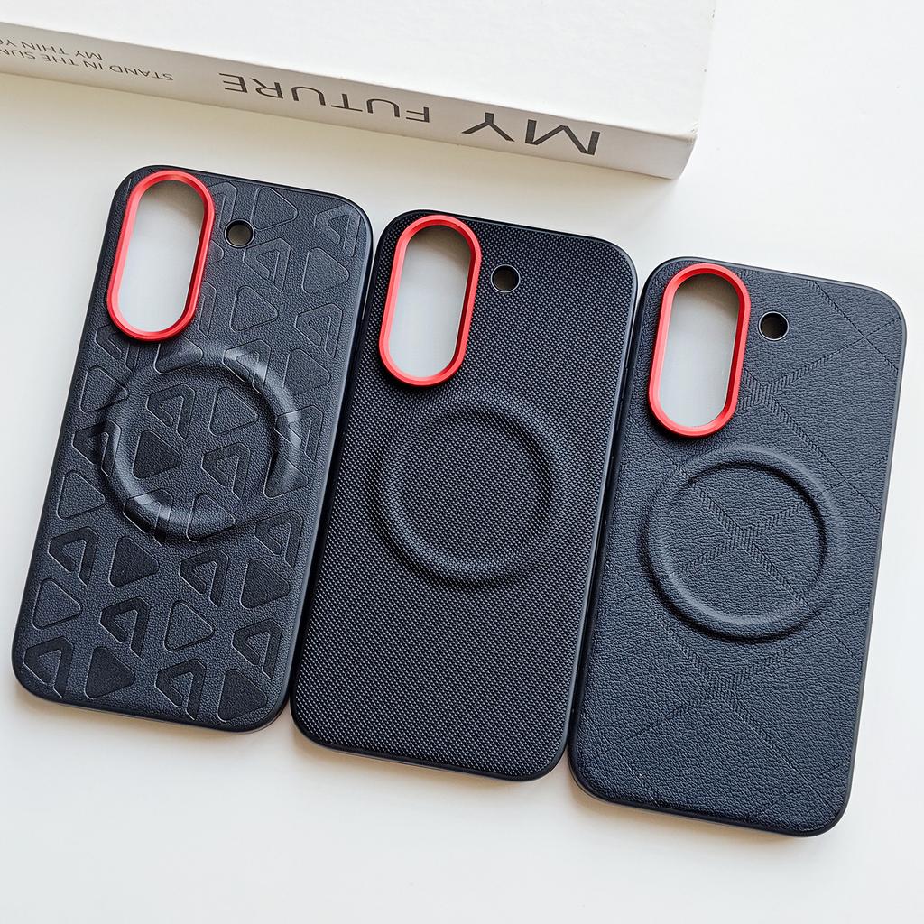 For POCO X8 Pro Max Redmi Turbo 5 Max PU Leather Skin Friendly Contrast Color Keys Lens Frame Protective Back Case Cover