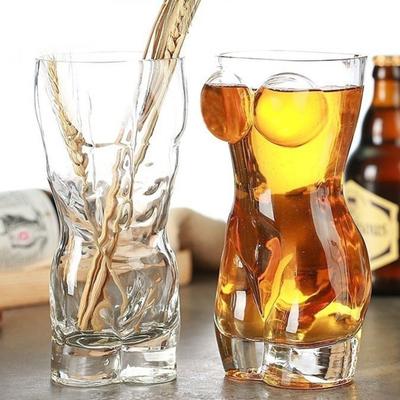 Human Body Wine Glass Unique Nude Wine Glass for Parties Bars Restaurants Glasses Beer Cup for Whiskey Cocktails Bourbon