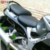 Suzuki Hayabusa GSX1300R 97-07 Front & Rear Seat Cushions with Front Leather Seat Bag.