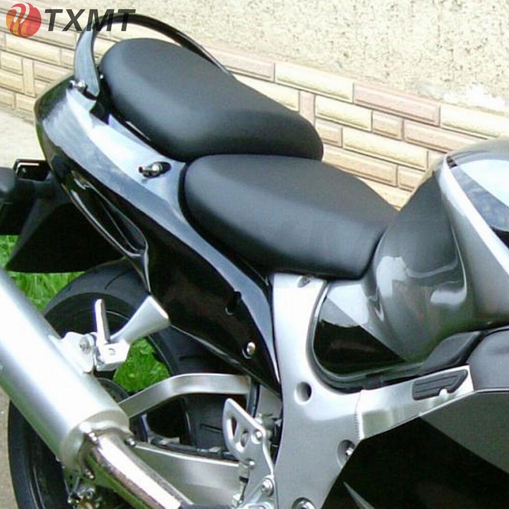 Suzuki Hayabusa GSX1300R 97-07 Front & Rear Seat Cushions with Front Leather Seat Bag.