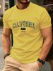 California Dal 1978 Stampa Uomo Maglietta Cotone Estate Girocollo Manica Corta Top Oversize Morbida Maglietta Casual Abbigliamento Maschile