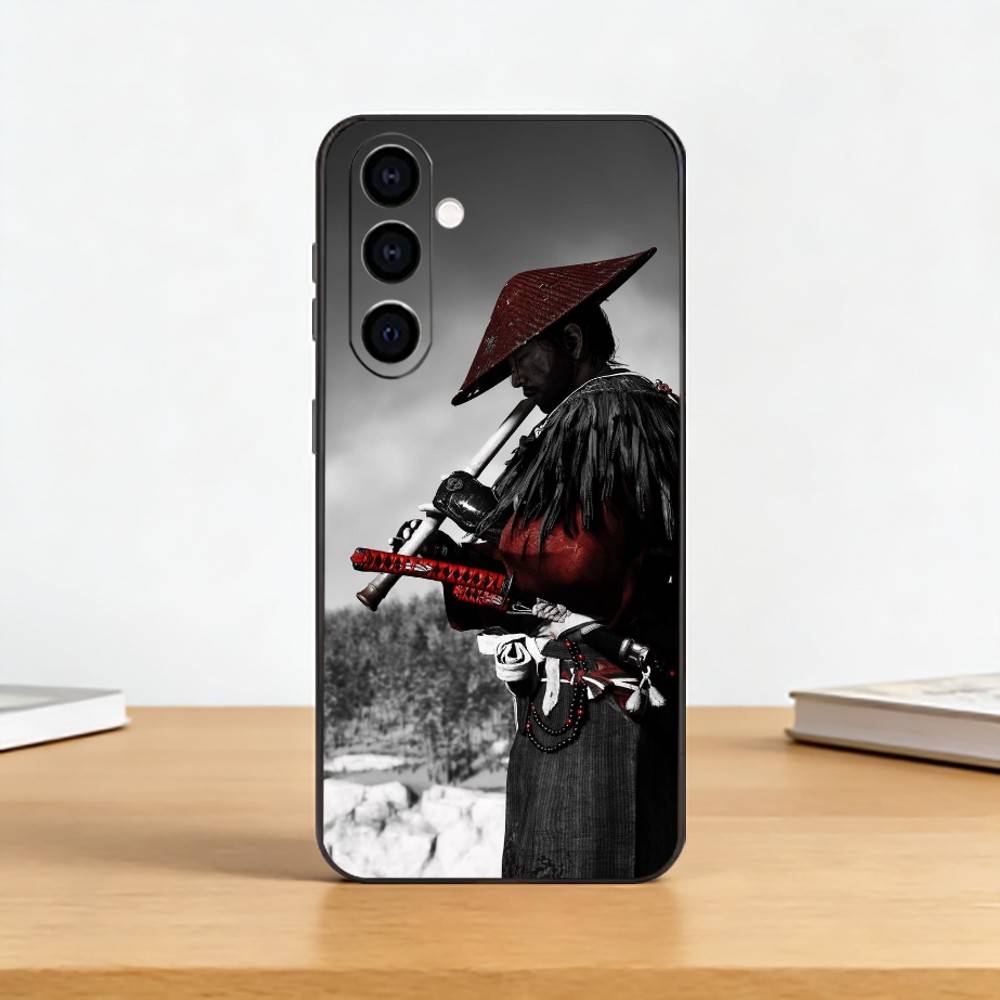 Game G-Ghost Of Y-Yotei Phone Case For Samsung Galaxy A73,A72,A71,A70,A53,A52,A51,Soft Silicone Black Cover