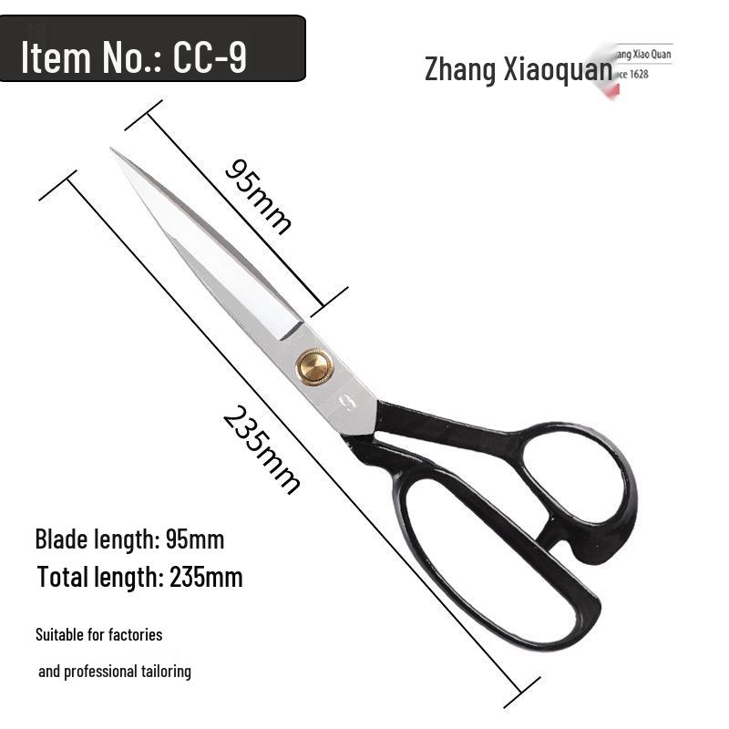 Genuine Zhang Xiaoquan 8/10 Inch Durable Tailor Shears for Fabric Cutting and Sewing