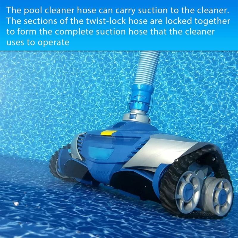 Pool Cleaner Hose Twist Lock Hose Replacement for X7 T5 MX6 MX8 Swimming Pool Cleaner Easy Installation
