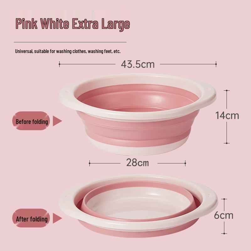 Portable Folding Baby & Household Washbasin for Travel and Dorms