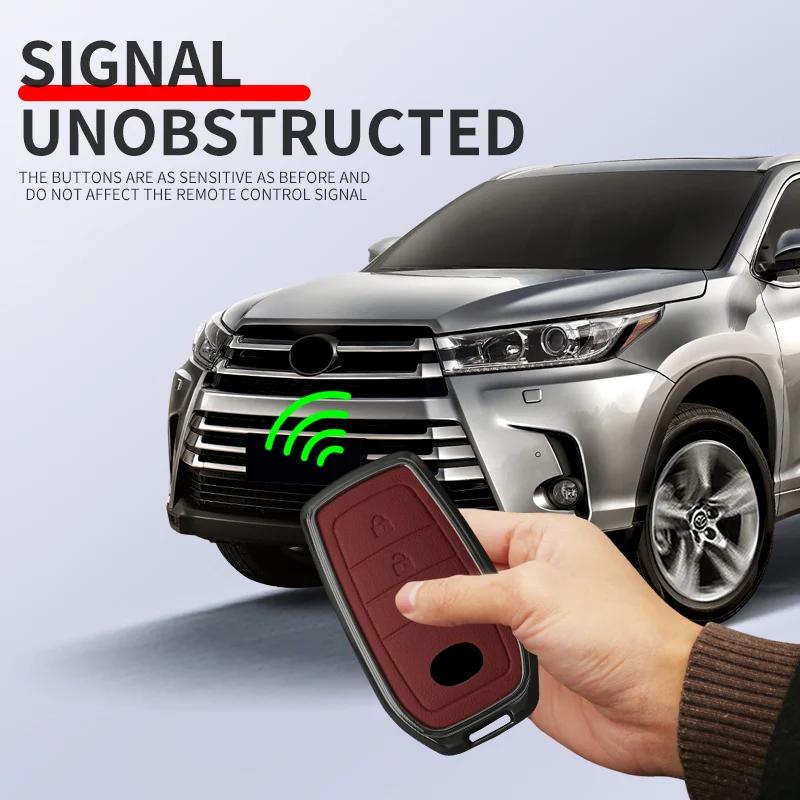 Zinc Alloy Car Remote Key Case Cover for S1 Crown Handa Corolla Prado Camry Thunder Land Cruiser RAV4 Car Key Shell Keyless JH0