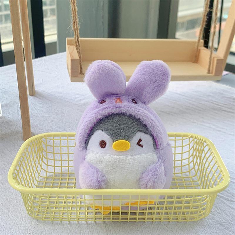 Cute Penguin Rabbit Plush Pendant Keychain Bag Pendant Doll