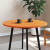 VidaXL Round Table Top Wax Brown Ø90x2.5 Cm Solid Pine Wood, Wooden Table Top, Round Table Top, 847130