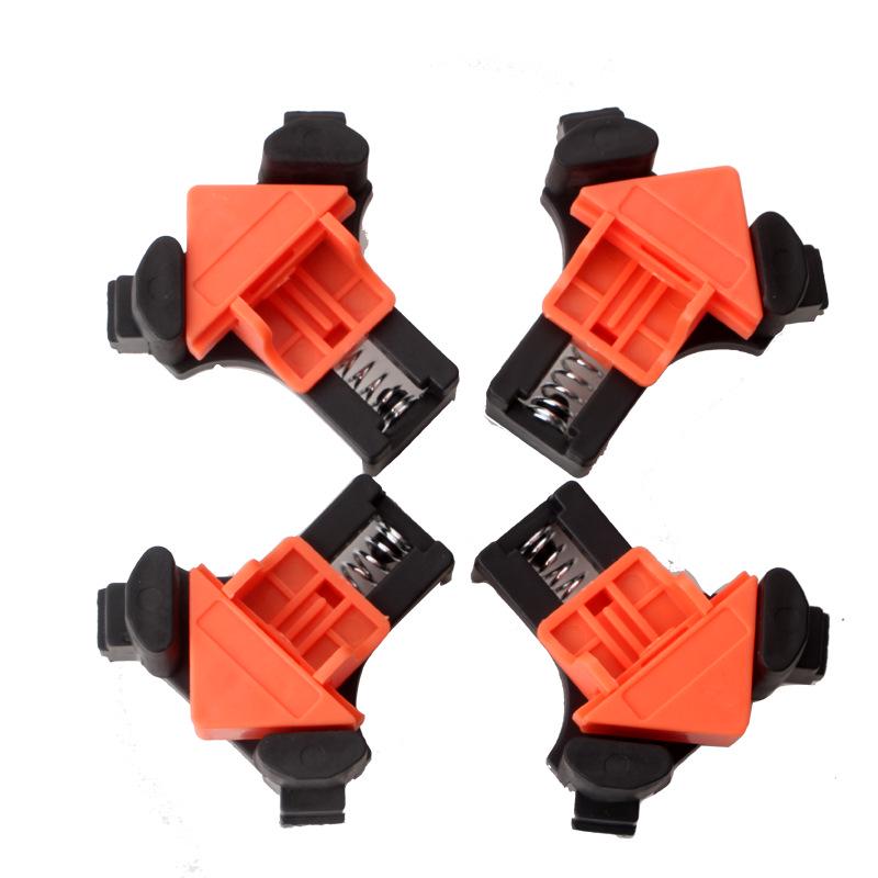 Adjustable 90° Right Angle Woodworking Clamps - Set of 4 for Frames