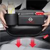 Wskpa9 Hub Cap Car Seat Gap Multifunction Storage Box Seat Gap Cup Holder For Nissan Nismo X-Trail Qashqai Juke Rogue Note Leaf Sentra