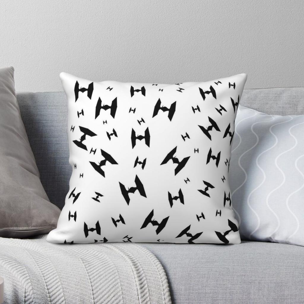 Tie Fighter Square Pillowcase Polyester Linen Velvet Pattern Zip Decorative Pillow Case Car Cushion Cover
