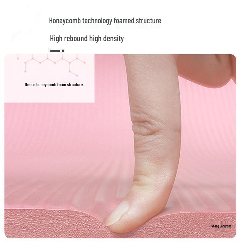Thick 20mm Non-Slip Yoga Mat - Extra Wide, Soundproof & Shockproof for Home Fitness