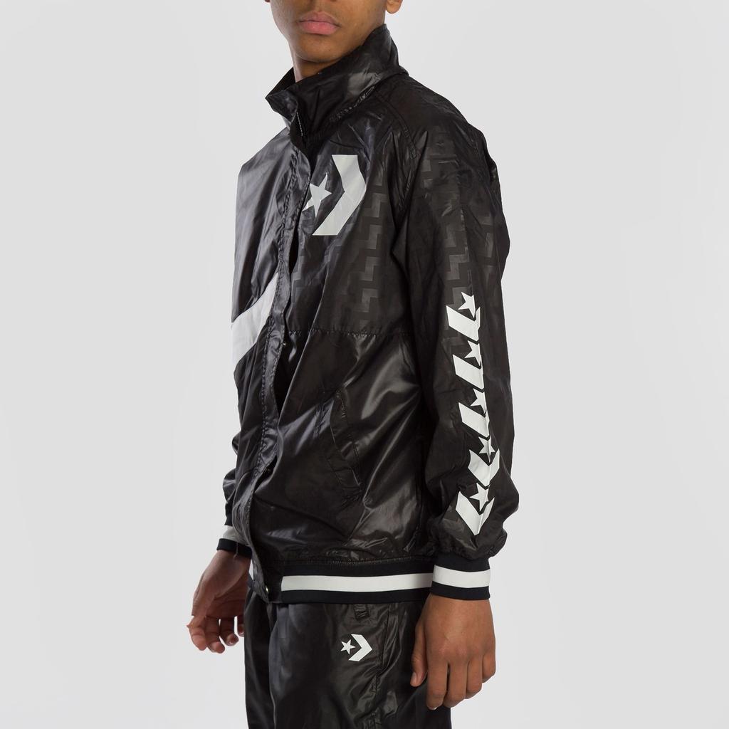 (WMNS) Converse Casual Sports Logo Hooded Jacket Black Women's 10017653-A01