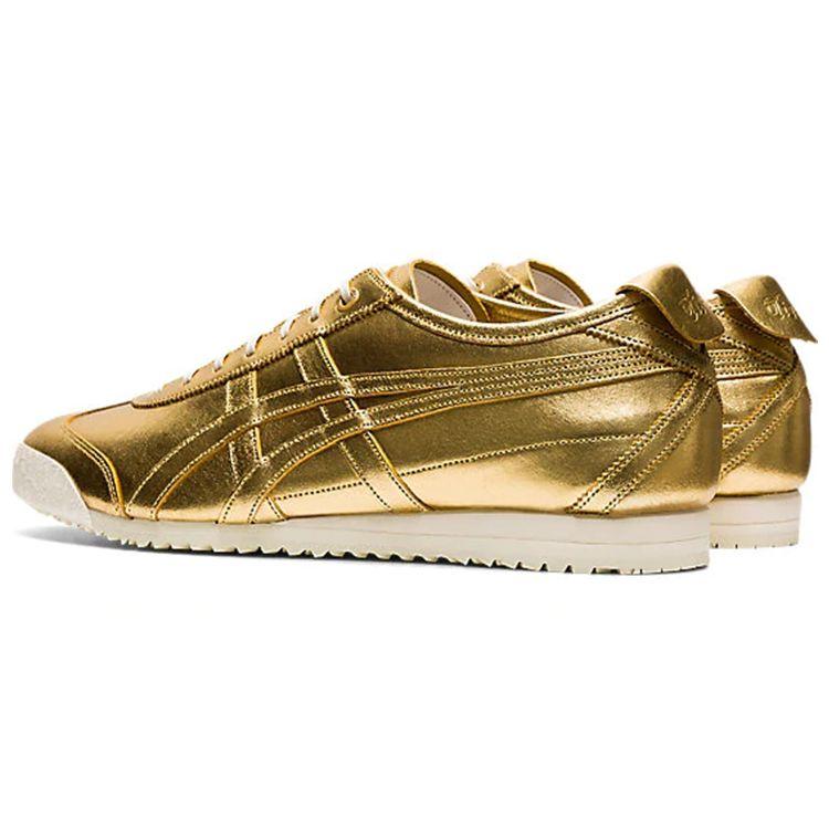 ONITSUKA TIGER Mexico 66 Sd Suede Retro Sports Slip Resistant Durable Lightweight Low Top Casual Shoes Unisex Casual Shoes Gold 1183A740-200