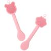 2Pcs Double-End Silicone Facial Brush Face Cleansing Scrubber Mask Applicator Tool Deep Cleaning Exfoliator for All Skin Types