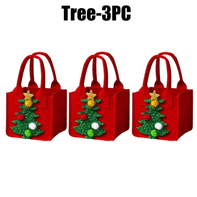 Christmas Felt Bag Creative Handbag Christmas Eve Apple Box Ping'an Fruit Bag Hand-held Gift Packaging Candy Decoration Gift Bag