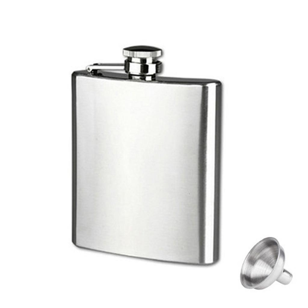 Wrapped Stainless Steel Flask Screw-cap Sealing Tightly Flask for Bourbon Gin Tequila Shots