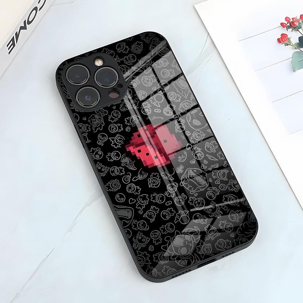 

Binding Of Isaac Phone Case For IPhone 17 Pro Max 15 Pro 16 14 Plus 12 13 Mini 11 Pro Shockproof Glass Cover iPhone14 Pro