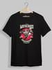 Black Motocross Print T-shirt