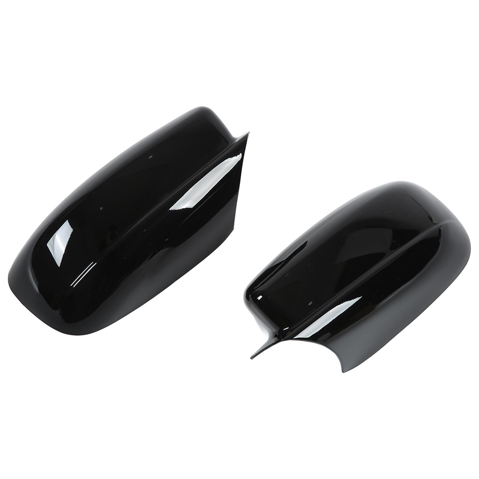 

2 шт. глянцевая черная боковая дверная накладка на зеркало заднего вида, корпус зеркала заднего вида для Dodge Charger