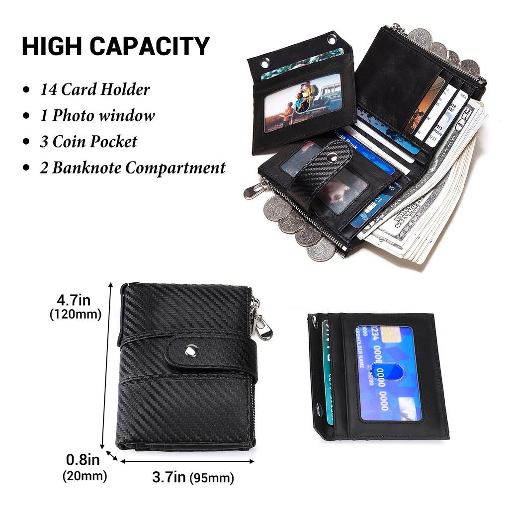 Humerpaul Slim Men Peněženky Držák karet Luxusní Peněženka Hasp Zipper Peněženka na mince Rfid