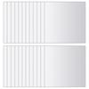 VidaXL Carreau de miroir 24 pcs Carré Verre