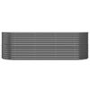Raised Garden Bed Galvanized Steel 224 X 80 X 68 Cm Anthracite Grey