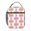 Dunkin Donuts Isolierte Lunchtasche für Damen Kinder Auslaufsichere Lebensmittelboxen Thermische Lunchbox Tragetasche