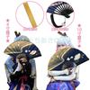 Genshin Impact Ayaka Kamisato Folding Stylish and Popular for Men and Silk Folding Black Bone Folding Kamisato Genshin Impact Cosplay Game Cos Cosplay