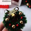 1 Pcs 6CM Miniature Wreath Doll House Christmas Tree Wall Decoration Accessories