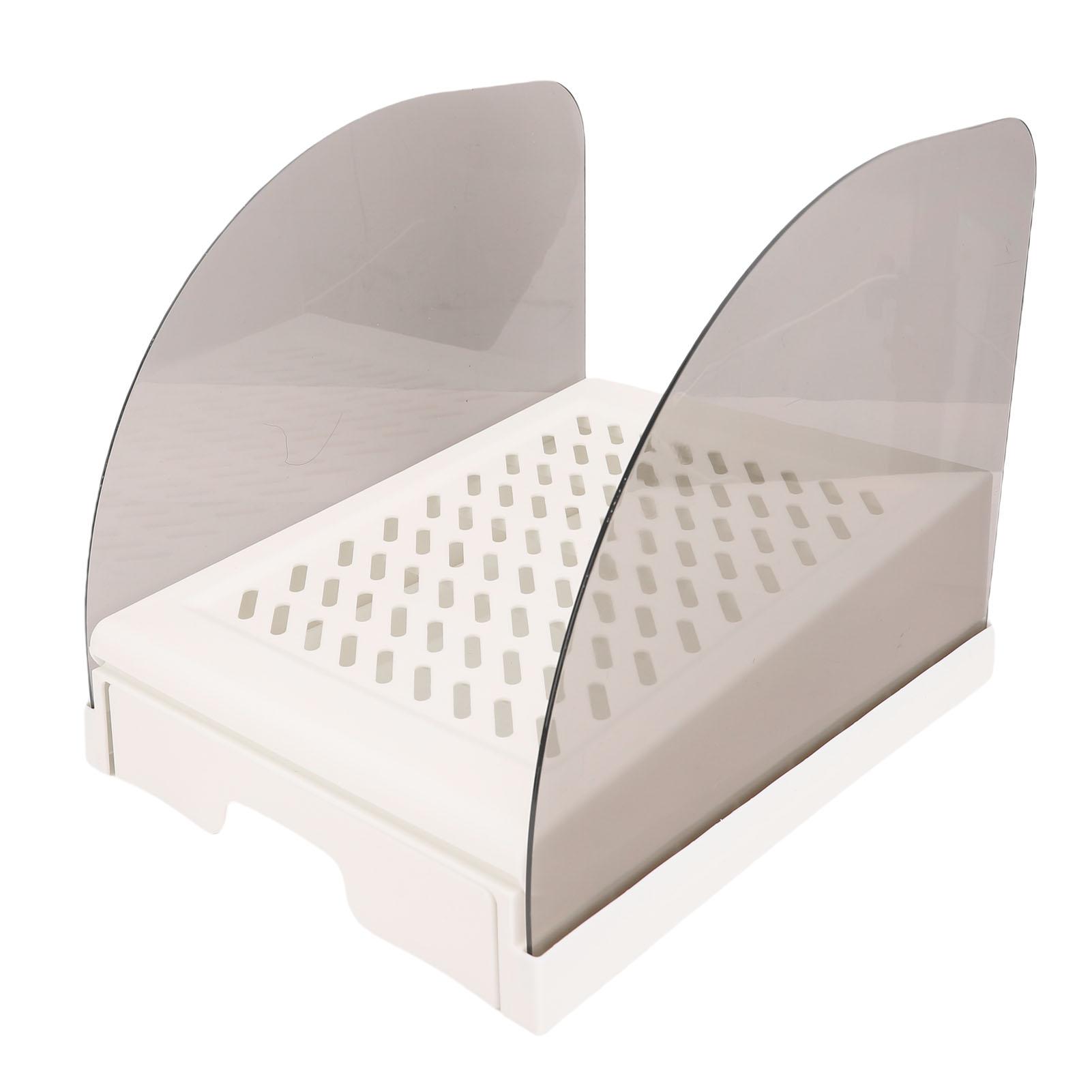 

Рампа для кошачьего туалета с перегородками ящика, регулируемая высота, приподнятая ступенька для кошачьего туалета, предотвращающая вынос, легко чистится белый