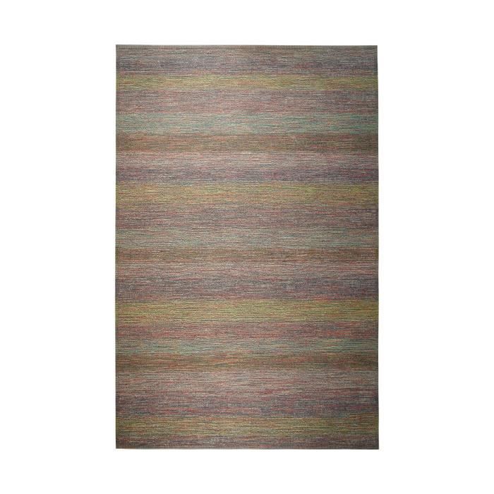 Tapis salon motifs lignes vert 200x290