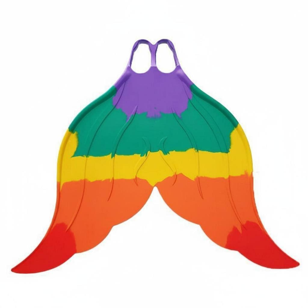 Professional Swimming Fins Mermaid Monofin Silicone Rubber Aquatic Gear Swim