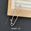 Colorfast Electroplated Safety Pin Brooch with Loop Holder for Sweaters and Pants