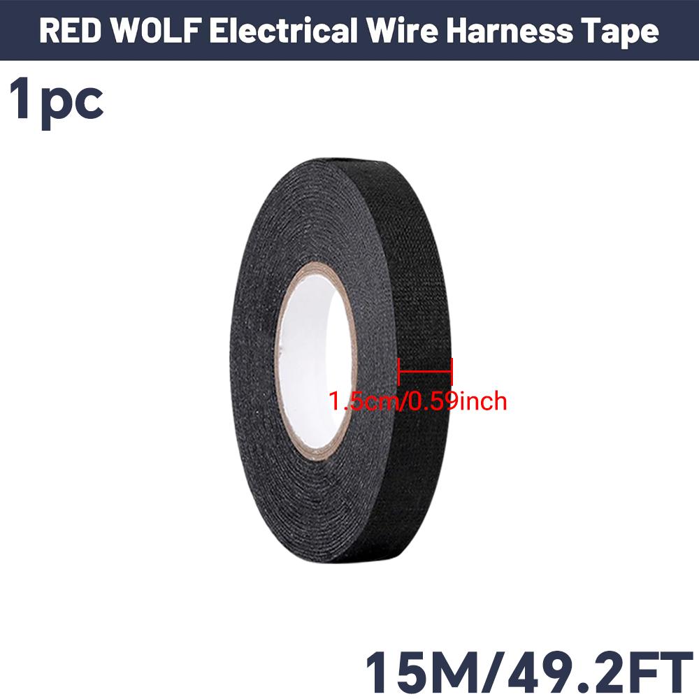 Elektrik Bandı Isıya Dayanıklı Kablo Demeti Yalıtımı Otomatik Kablolama Kumaş Bez Sarma Su Geçirmez Kablo Düzenleyici Yapışkan Bantlar