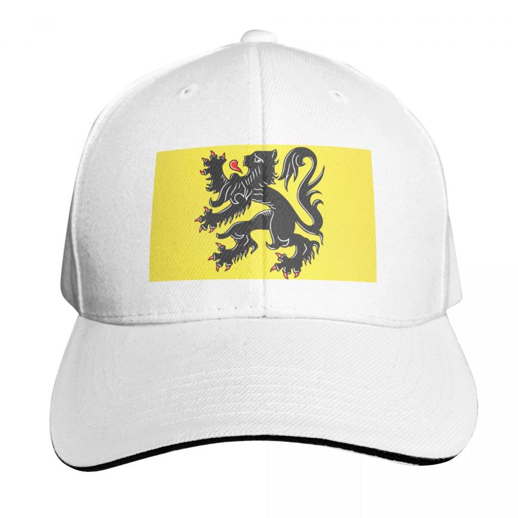 Flanders Flag Baseball Cap Tea Hat Hiking Hat Fashionable Snap Back Hat Caps Women Unisexs