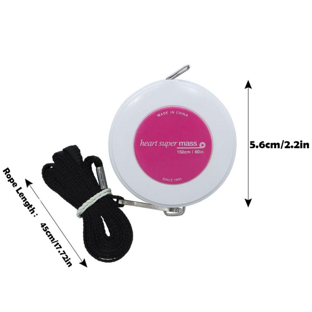 Centimeter Inch Retractable Measuring Tape Double Scale Keychain Tape Measur Key Ring