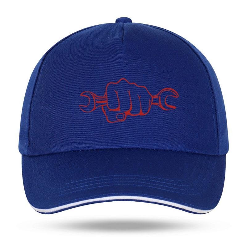 New Unisex Women Fashion Mechanic Holding A Wrench Funny Baseball Caps for Hip Hop Cotton Trucker Cap Bone Dad Hats