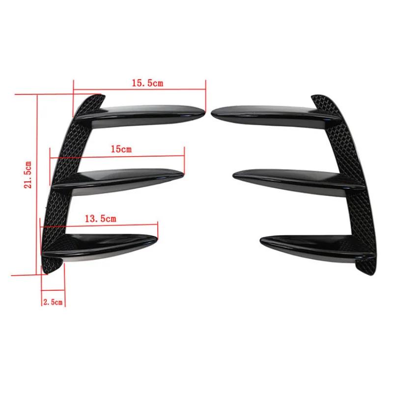 Car Rear Bumper Spoiler Side Canard Splitter Air Vent Cover For Mercedes Benz W176 A200 A250 A260 A45 2013-2018