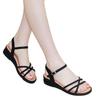 Summer new wedge heel sandals annual open-toed beach shoes comfortable shoes with skirts