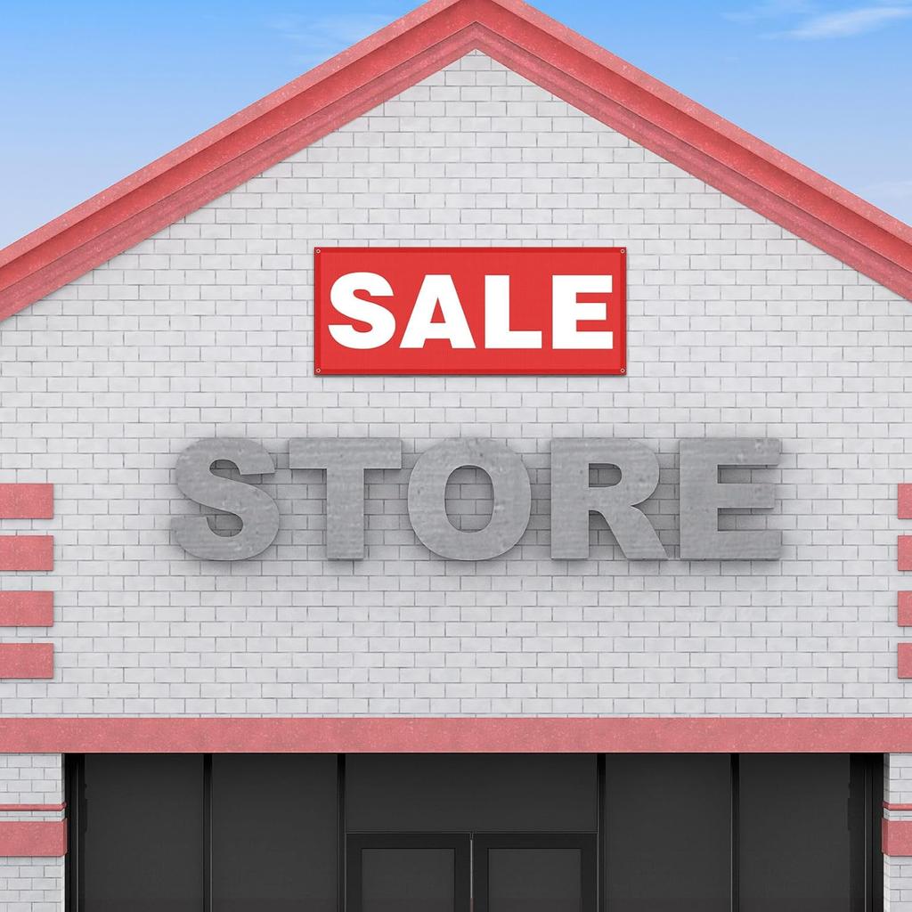 2x5 Feet Sale Signs for Retail Store Vinyl Banner Sign with Metal Grommets Reble Weatherproof Sale Banner for Outdoor Indoor Advertising Business