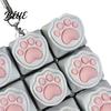 Mechanical Keyboard Toy Cat Paw Fidget 9-in-1 LED Light-up Keychain Decompression Handheld Device Button