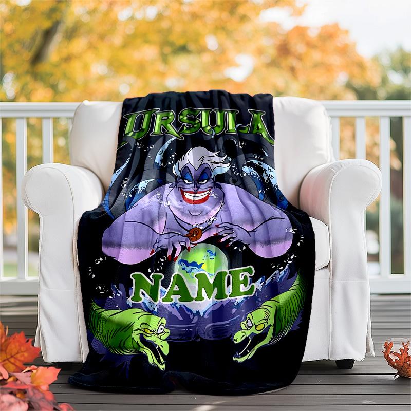 Customizable Villain Throw Blanket – Personalized Name, All-Season Cozy Snug Blanket, Machine Washable, Personalized Blanket