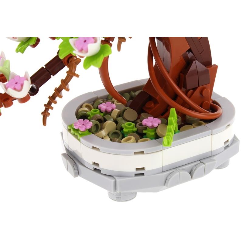 Construction Blocks Flowers Tree Bonsai Tree 462 Pieces