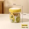 Glass Salad & Overnight Oats Cup with Lid & Spoon, Portable Yogurt & Cereal Jar