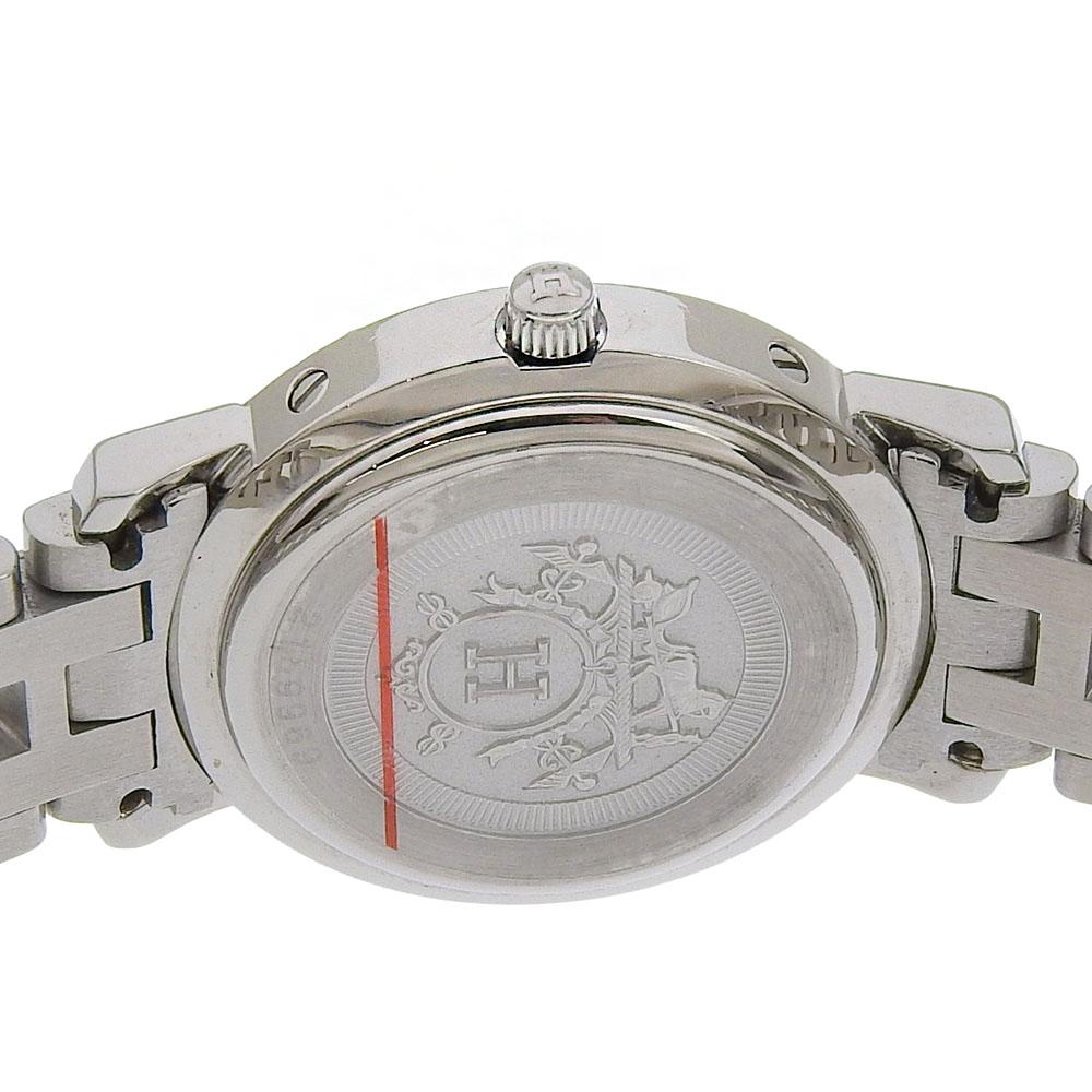 HERMES Clipper Watches CL4.210 BrownDial Stainless Steel Quartz Analog display Women Used