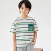Boys' Striped Cotton Blend Short-Sleeve T-Shirt