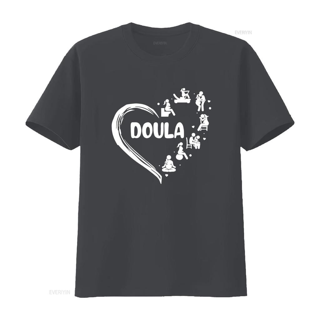 Doula T Shirt Thank You For Supporting Midwife Labor And Delivery Birth Prenatal Heart Pattern Design vintage Washed Stretched